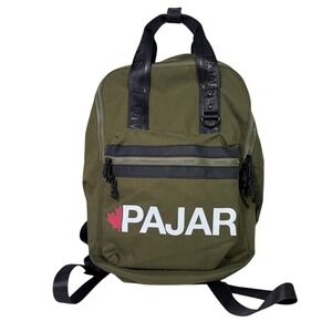 Pajar Canada Olive Green Backpack Logo Utility Gorpcore Streetwear Techwear O/S